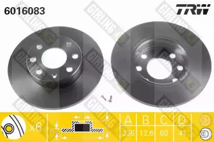 Комплект тормозов, дисковый тормозной механизм GIRLING купить