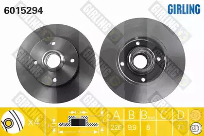 Комплект тормозов, дисковый тормозной механизм GIRLING купить