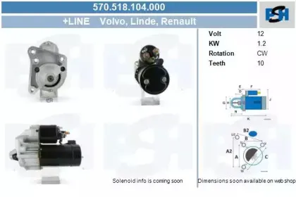Стартер CV PSH купить