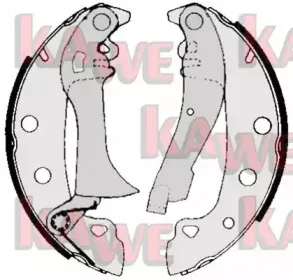 Комплект тормозных колодок KAWE купить