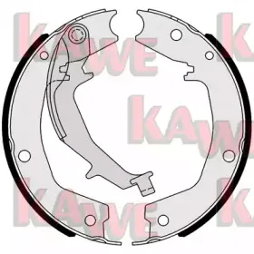 Комплект тормозных колодок, стояночная тормозная система KAWE купить