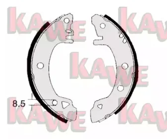 Комплект тормозных колодок KAWE купить