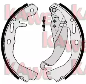 Комплект тормозных колодок KAWE купить