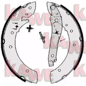 Комплект тормозных колодок KAWE купить