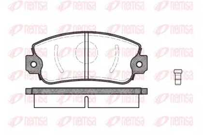 Комплект тормозных колодок, дисковый тормоз KAWE купить