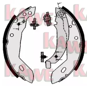 Комплект тормозных колодок KAWE купить