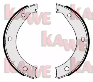 Комплект тормозных колодок, стояночная тормозная система KAWE купить
