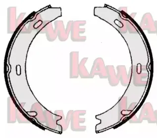 Комплект тормозных колодок, стояночная тормозная система KAWE купить