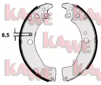 Комплект тормозных колодок KAWE купить
