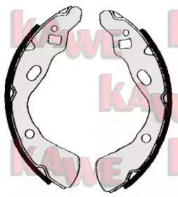 Комплект тормозных колодок KAWE купить
