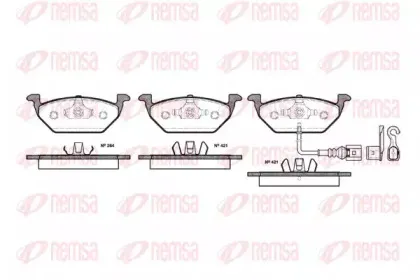 Комплект тормозных колодок, дисковый тормоз KAWE купить