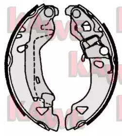 Комплект тормозных колодок KAWE купить