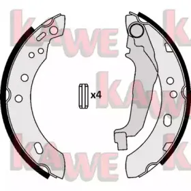 Комплект тормозных колодок KAWE купить