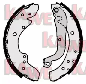 Комплект тормозных колодок KAWE купить