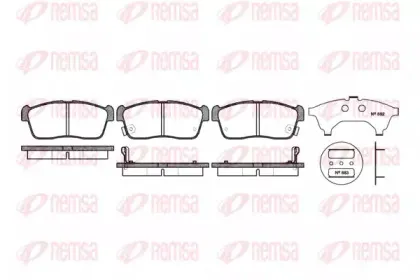 Комплект тормозных колодок, дисковый тормоз KAWE купить