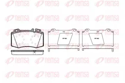 Комплект тормозных колодок, дисковый тормоз KAWE купить
