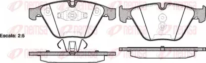 Комплект тормозных колодок, дисковый тормоз KAWE купить