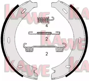Комплект тормозных колодок, стояночная тормозная система KAWE купить