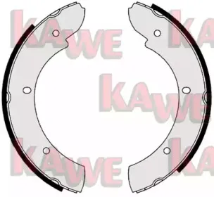 Комплект тормозных колодок KAWE купить