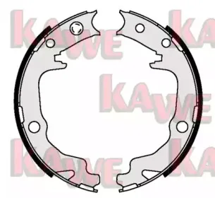 Комплект тормозных колодок, стояночная тормозная система KAWE купить