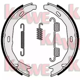 Комплект тормозных колодок, стояночная тормозная система KAWE купить