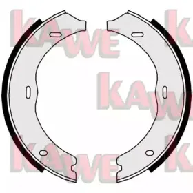 Комплект тормозных колодок, стояночная тормозная система KAWE купить