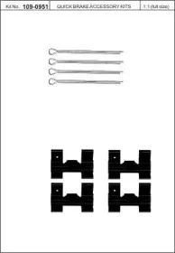 Комплектующие, колодки дискового тормоза KAWE купить