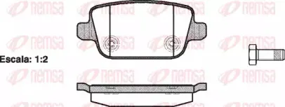 Комплект тормозных колодок, дисковый тормоз KAWE купить