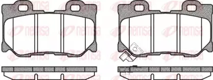 Комплект тормозных колодок, дисковый тормоз KAWE купить