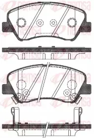 Комплект тормозных колодок, дисковый тормоз KAWE купить