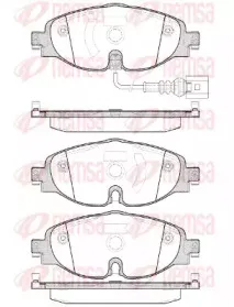 Комплект тормозных колодок, дисковый тормоз KAWE купить