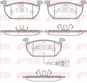 Комплект тормозных колодок, дисковый тормоз KAWE купить