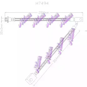 Тормозной шланг KAWE купить