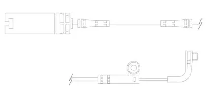 Сигнализатор, износ тормозных колодок KAWE купить