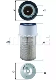 Воздушный фильтр MAHLE ORIGINAL купить