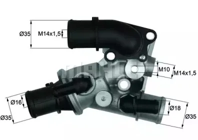TI14388  Mahle - Термостат MAHLE ORIGINAL купить