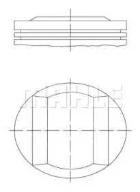 Поршень MAHLE ORIGINAL купить