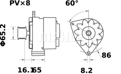 Генератор MAHLE ORIGINAL купить
