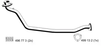 Труба выхлопного газа ERNST купить