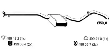 Предглушитель выхлопных газов ERNST купить