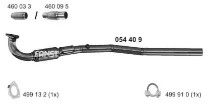 Труба выхлопного газа ERNST купить