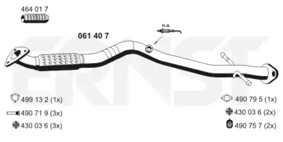 Труба выхлопного газа ERNST купить