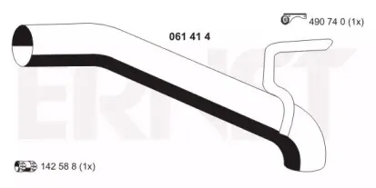 Труба выхлопного газа ERNST купить