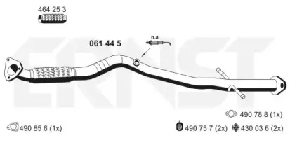 Труба выхлопного газа ERNST купить