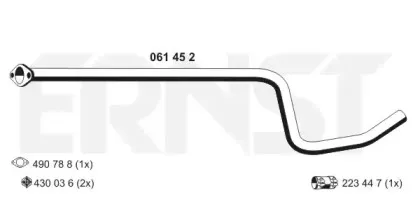 Труба выхлопного газа ERNST купить