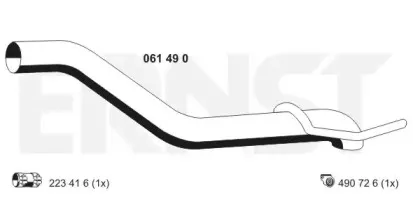Труба выхлопного газа ERNST купить