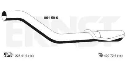 Труба выхлопного газа ERNST купить