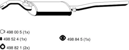 Глушитель выхлопных газов конечный ERNST купить
