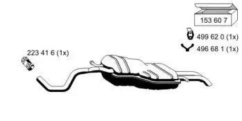 Глушитель выхлопных газов конечный ERNST купить