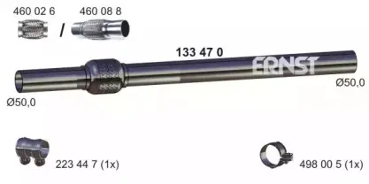 Труба выхлопного газа ERNST купить